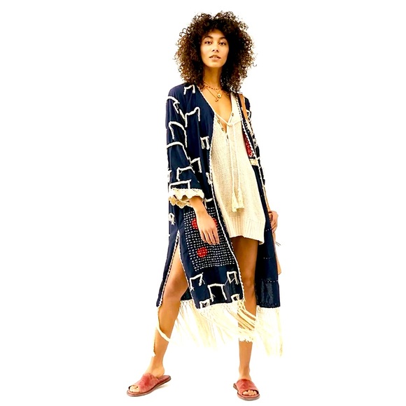 🌈 Amazing Free People Sashiko kimono - Picture 7 of 8